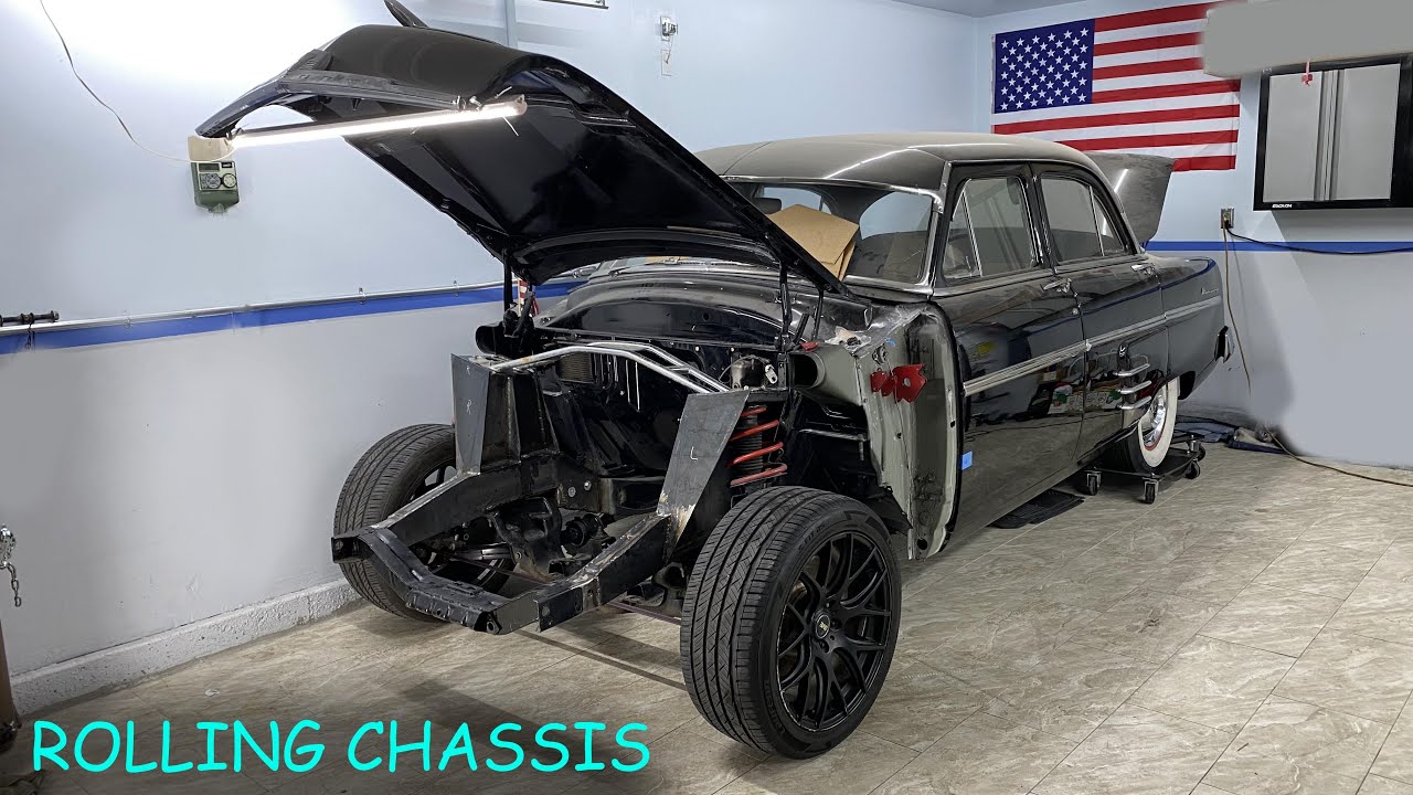 54 Mercury Custom Front Suspension is Fabricated