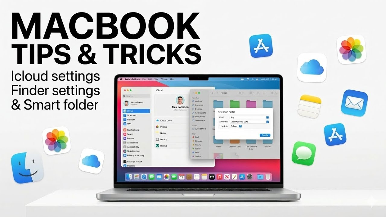 MacBook settings tips and tricks: iCloud settings, finder settings & smart folder