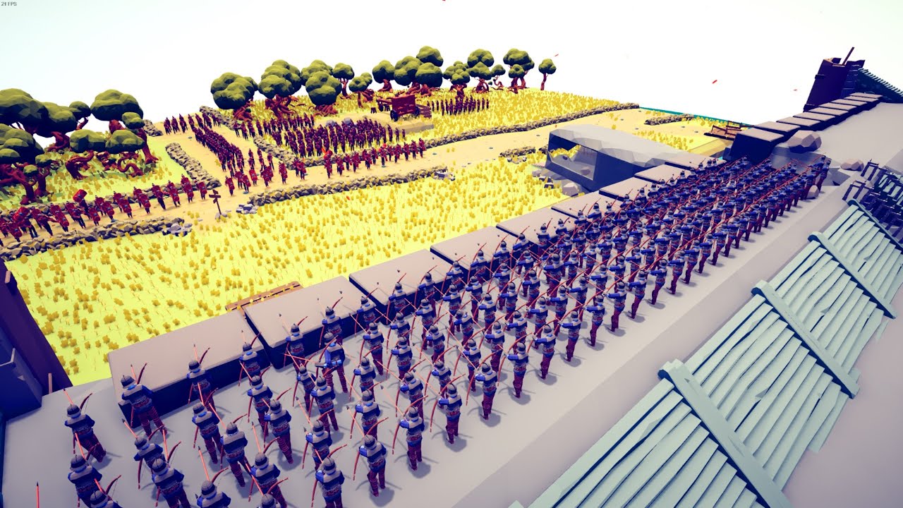 100x MEDIEVAL ARMY SIEGE ENEMY FORT - Totally Accurate Battle Simulator TABS