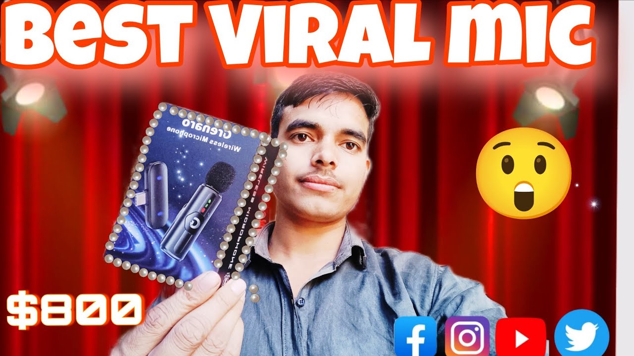 ₹800 Me BEST Wireless Mic 😱 Sound Test + Review | Viral Mic