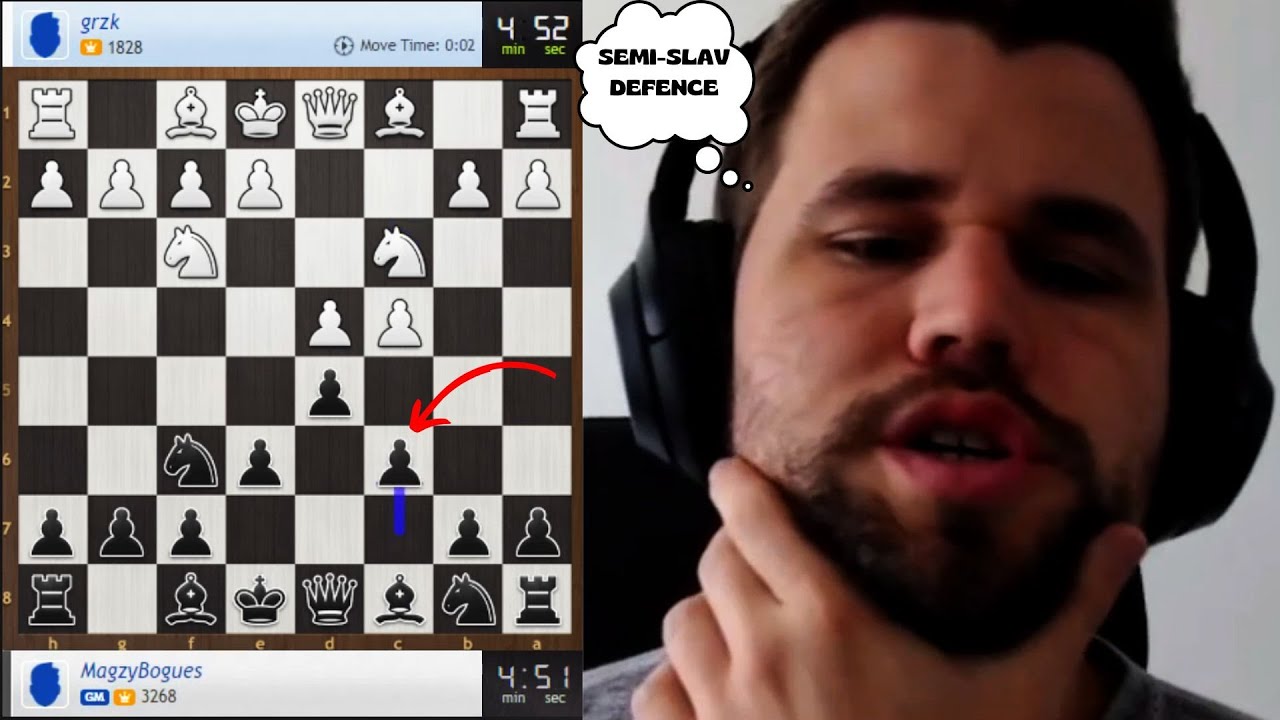 Magnus Carlsen shows us how to play the semi-slav defence