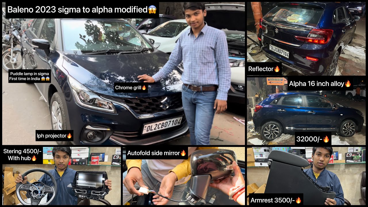 Baleno 2023✅Baleno modified 2023✅Baleno nexa accessorie✅Baleno 2023 sigma modified✅Baleno 2023 alloy