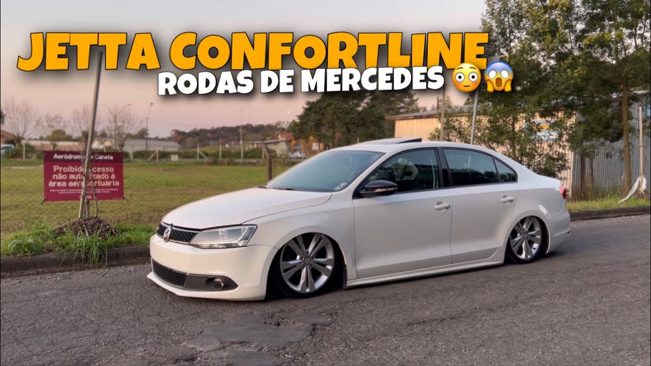 JETTA CONFORTLINE REBAIXADO - SUSPENSÃO A AR E RODAS DE MERCEDES, TEVE QUE TROCAR O EIXO 😨😨