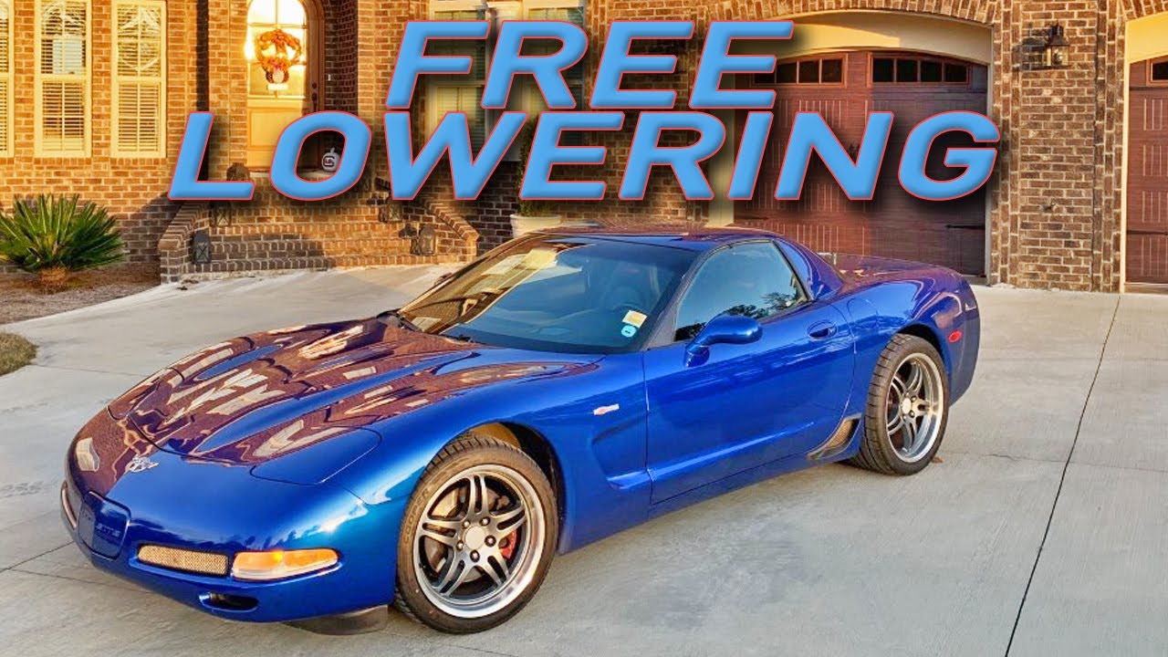 Как занизить C5 Corvette Z06 на стандартных болтах