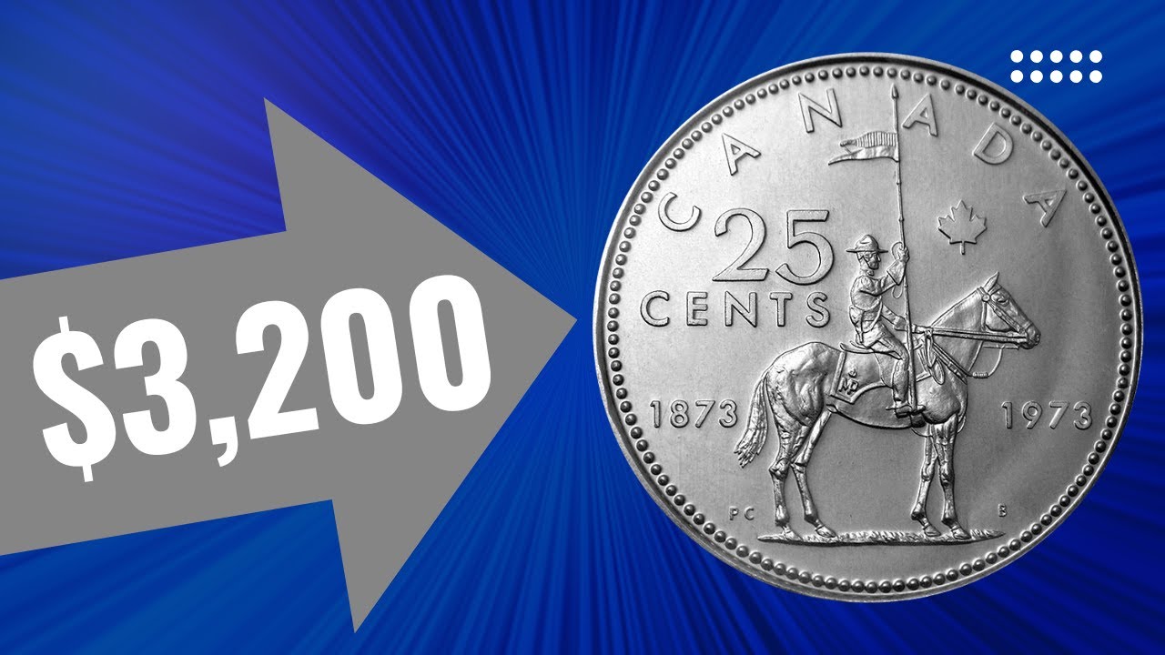 РЕДКАЯ монета 25 центов RCMP 1973 года: канадский четвертак &laquo;Large Bust&raquo; за $3200 #mapleleafnumis...