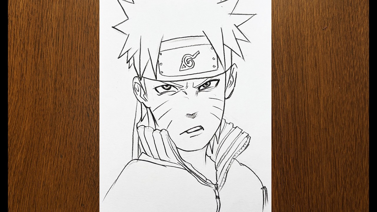 How to Draw Naruto Uzumaki | Easy Anime Drawing Tutorial Step-by-Step