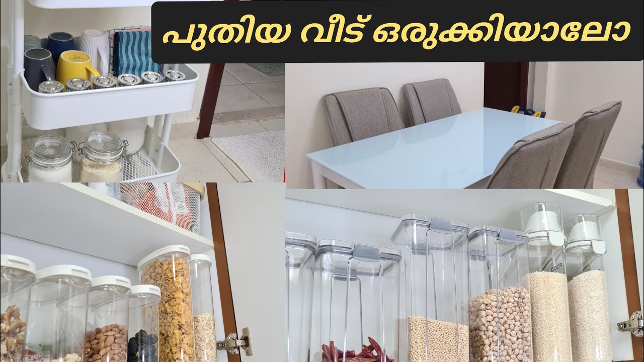 പുതിയ വീട് ഒരുക്കാം| kitchen cupboard organization ideas | Ikea shopping haul | vlog Malayalam
