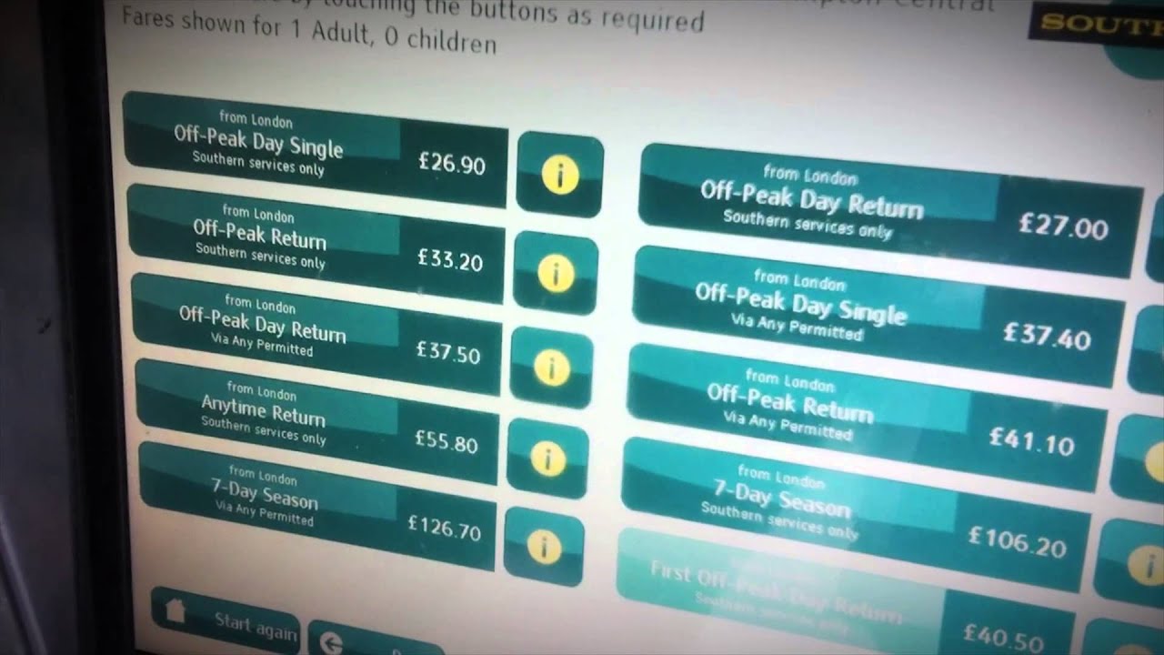 Top five train ticket machine nightmares