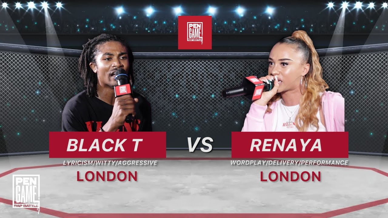 BLACK T Vs RENAYA | Pen Game Rap Battle 2023