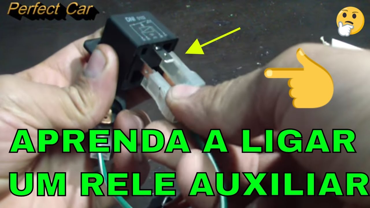 CARLOS - COMO LIGAR UM RELE AUXILIAR DE 4 PINOS .
