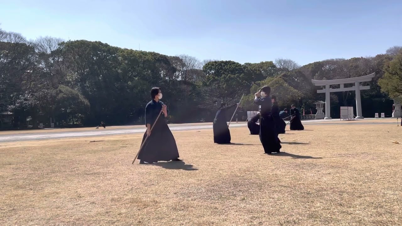 令和４年度　護国神社奉納古武道神道夢想流杖術中段