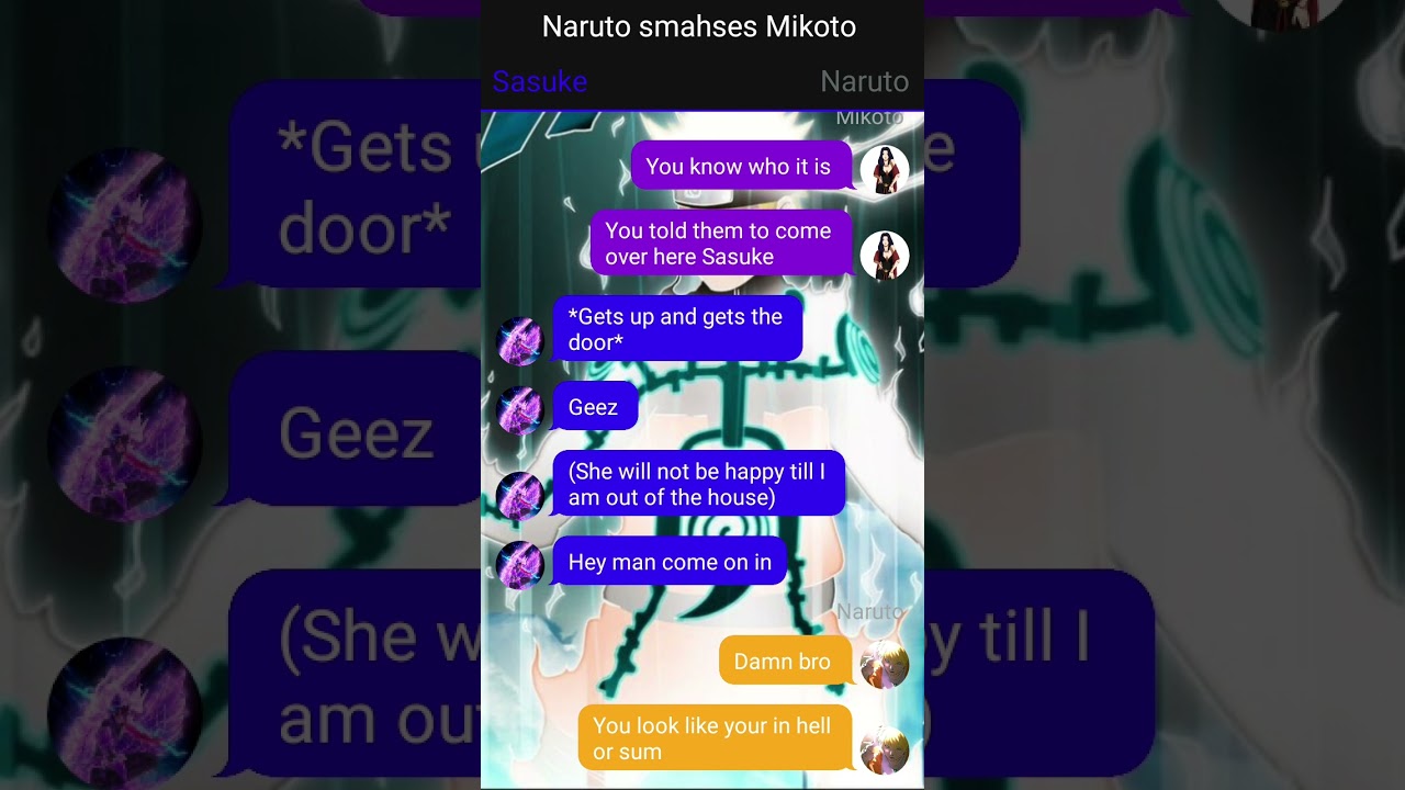 Naruto smashes Rin