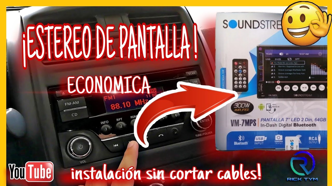 Estéreo de pantalla en Amazon soundstream vm-7mps//  instalación muy FACIL ! 👌 NISSAN VERSA!!