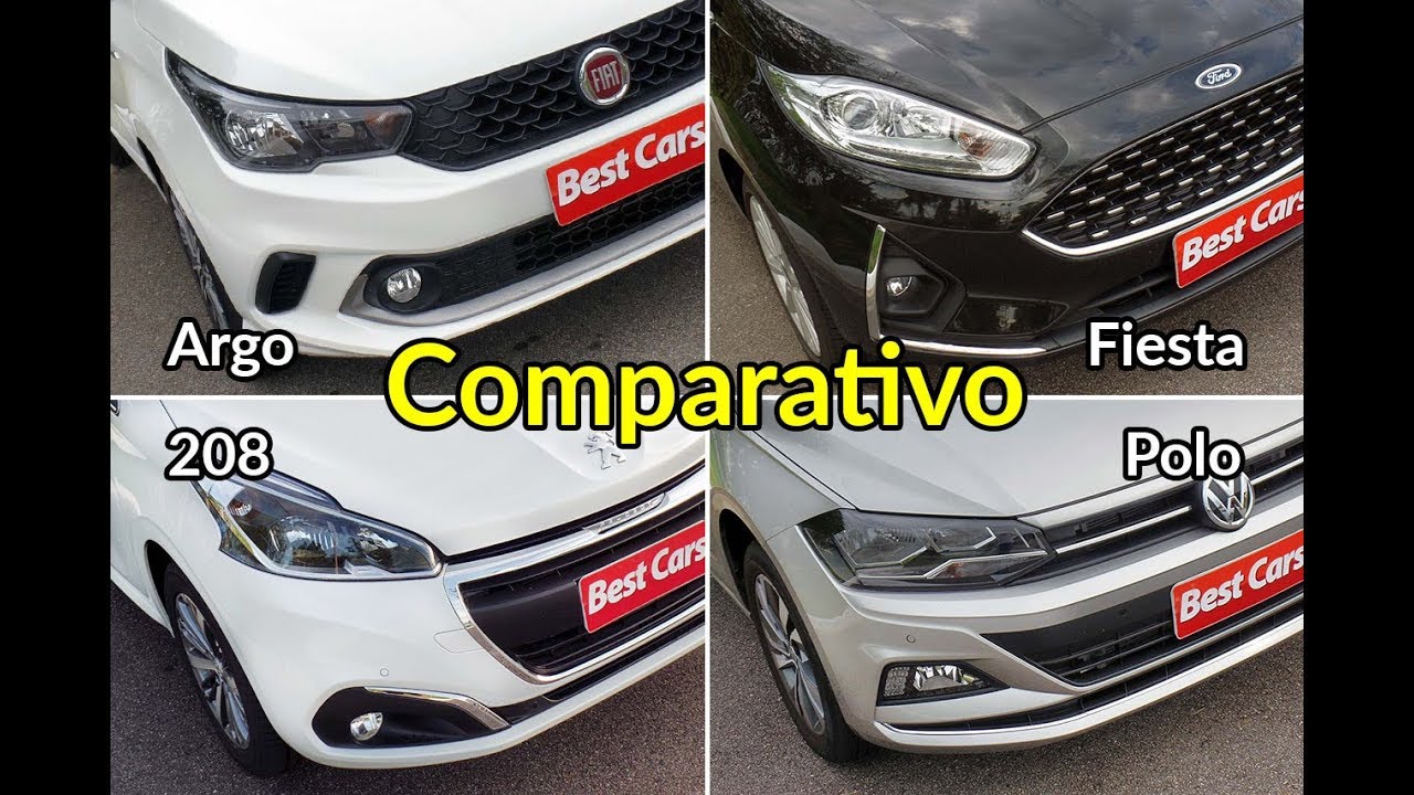 Fiat Argo e VW Polo enfrentam Ford Fiesta e Peugeot 208 | Comparativo | Best Cars