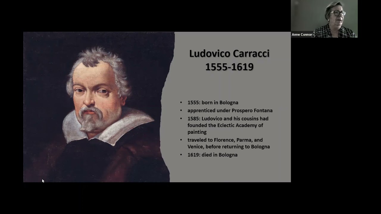 Anne Connor ITALIAN BAROQUE: The Carracci Family and the Academy Oct 19