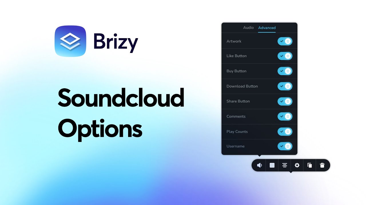 Soundcloud is a great way to bring large audio files to your site | Brizy WordPress & Cloud