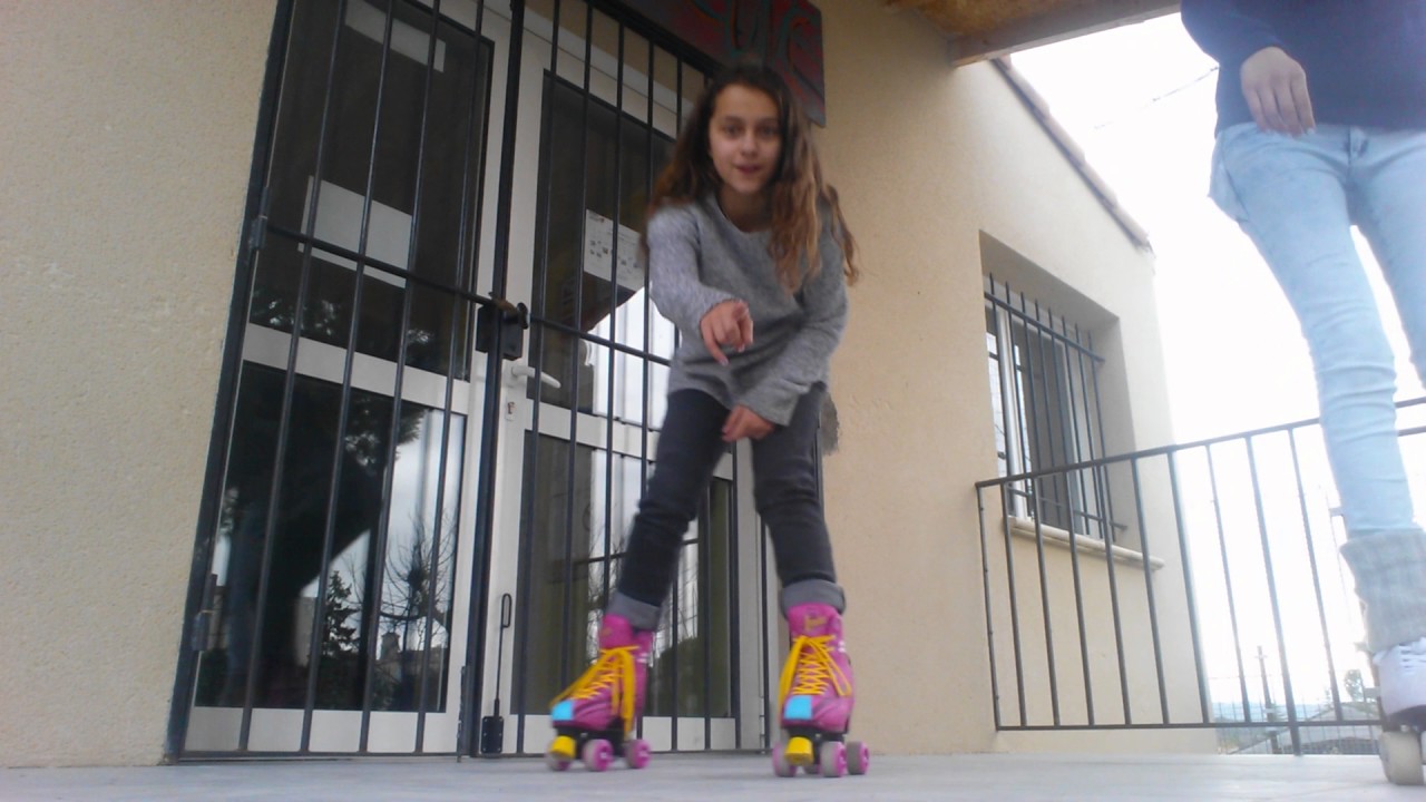 Patin a roulette entre amiee