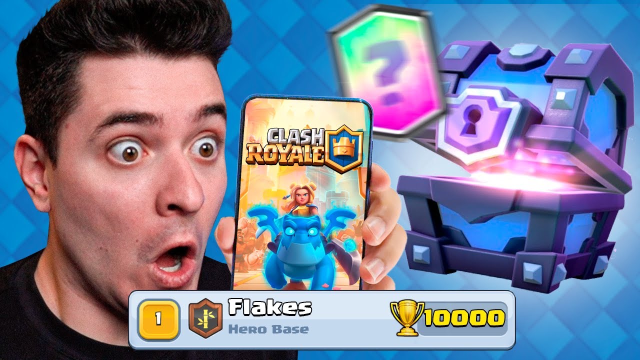Cheguei em 10 MIL TROFÉUS no Clash Royale!