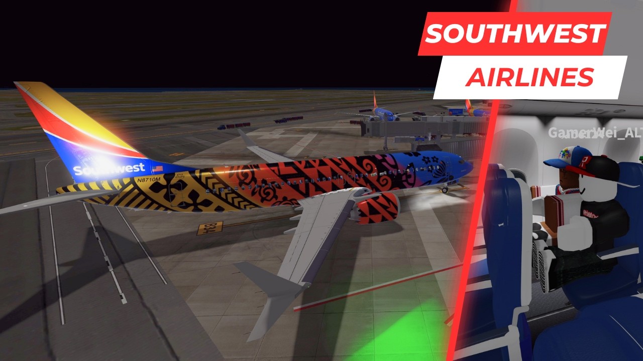 ROBLOX Airline Flight Review | Southwest Airlines | Boeing 737 MAX 8 | Economy Class