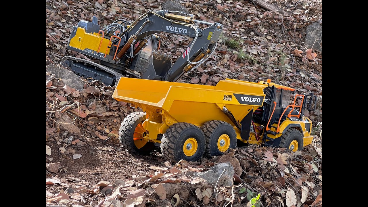 VOLVO EC 160 Y VOLVO A60H off road Bruder rc
