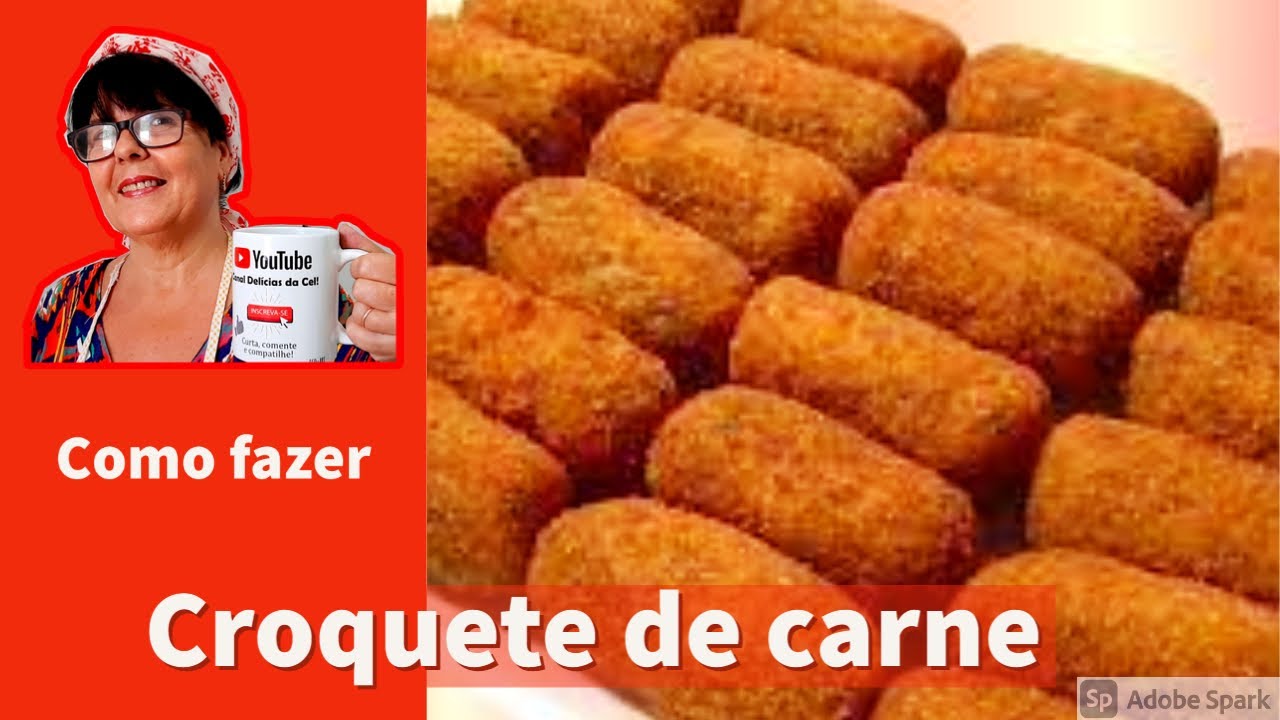 APRENDA A FAZER CROQUETE DE CARNE MOÍDA. Croque de carne moída fácil.