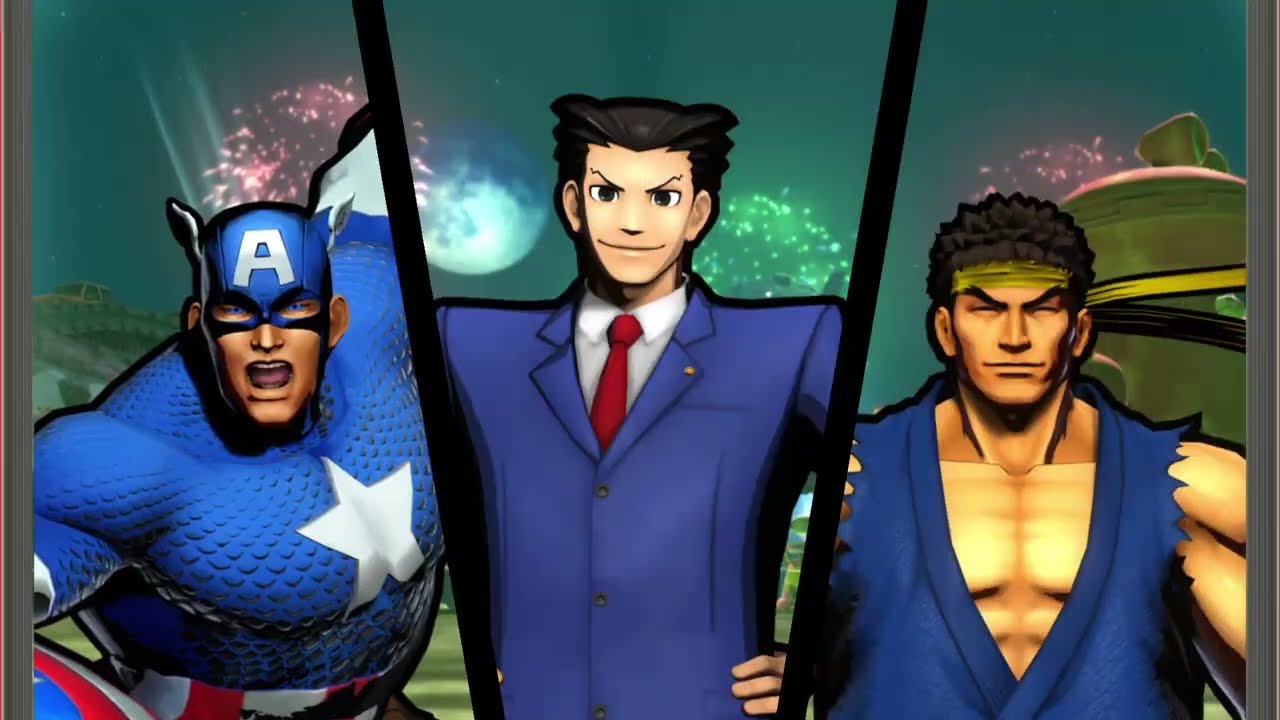 Requested ULTIMATE MARVEL VS. CAPCOM 3 Captain America/Phoenix Wright/Ryu Arcade Gameplay