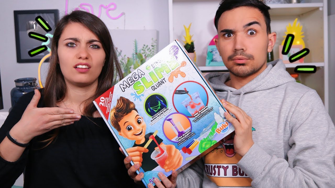 ON TESTE UN KIT DE SLIME ?!! Jonathan et Amandine