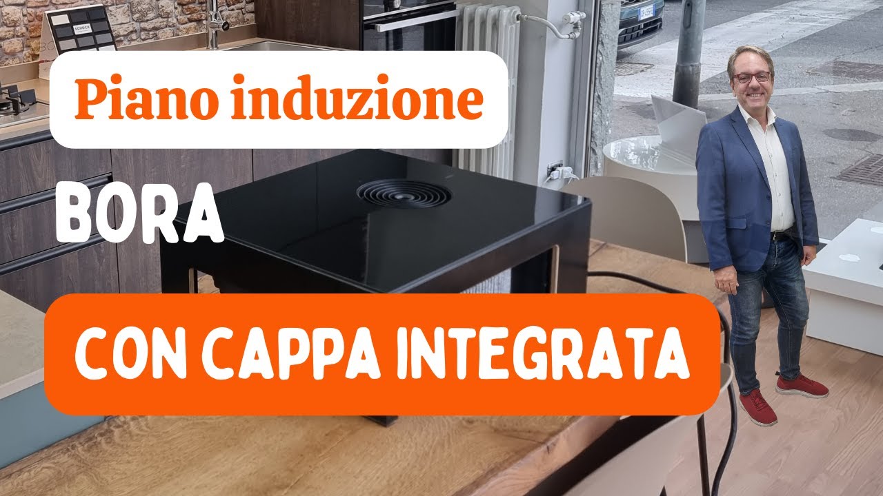 Piano induzione Bora con cappa integrata