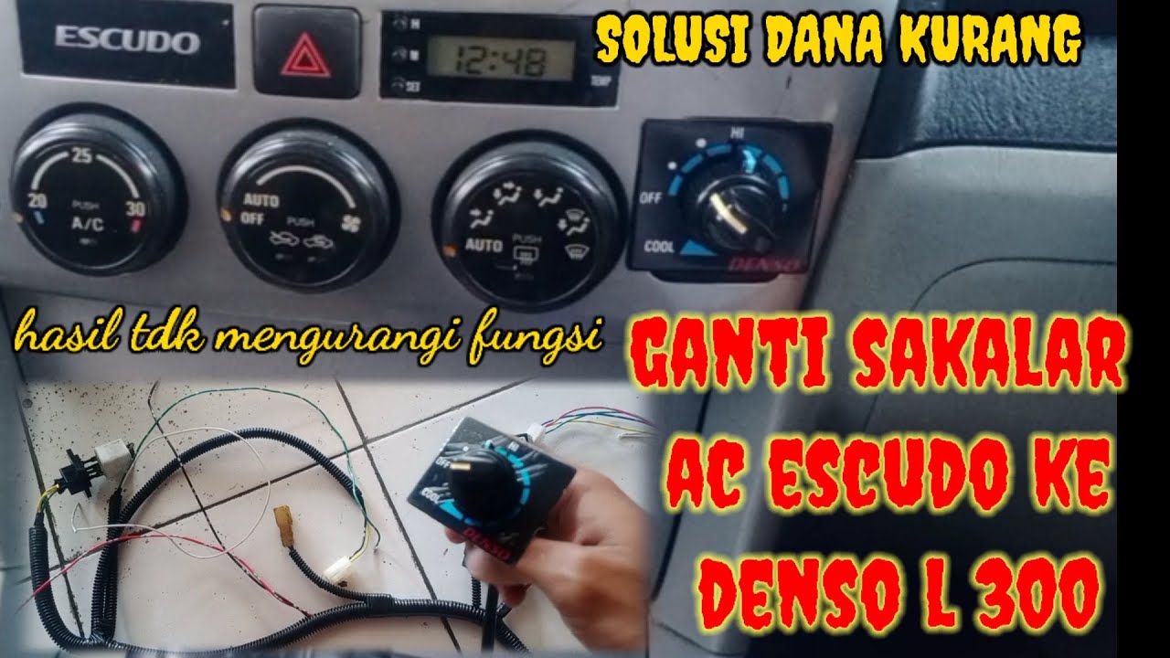 RANGAKAI KABEL AC DENSO KE SUZUKI ESCUDO