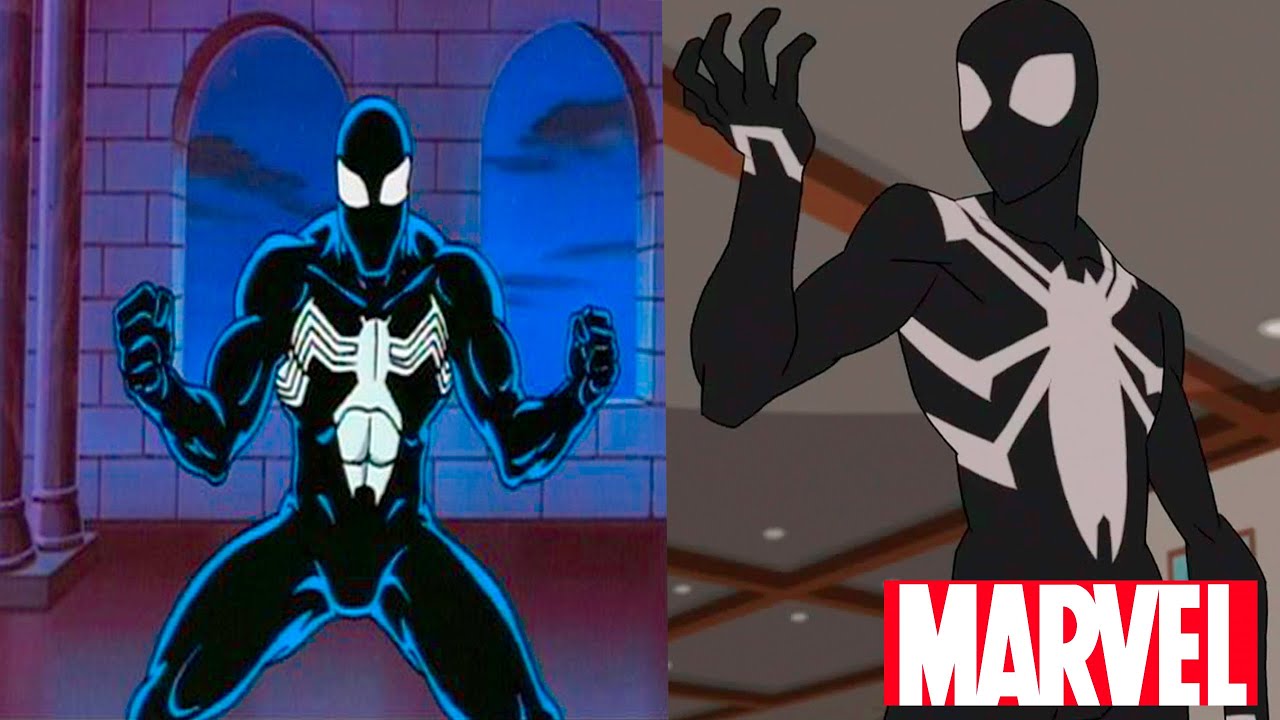 Evoluci&oacute;n del traje negro  Spider-Man (Series-Pel&iacute;culas-TV)