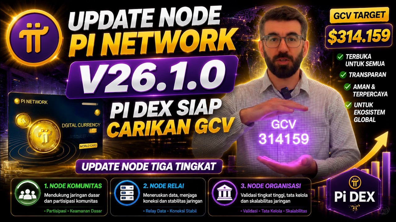 PI NETWORK TERBARU | NODE UPDATE 26.1.0 PENGEMBANGAN PIDEX SIAP UNTUK CAIRKAN NILAI GCV