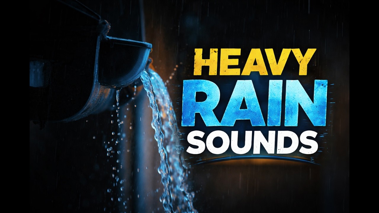 Heavy Rain Ambience to Sleep Deeply & Wake Refreshed