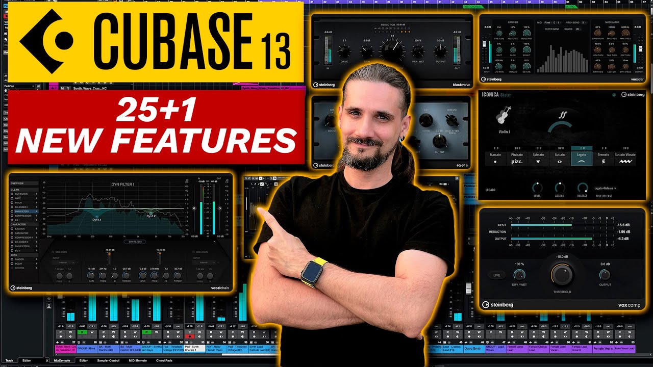 Cubase 13 уже здесь! 25+1 новая функция, о которой вам стоит знать! #cubase13