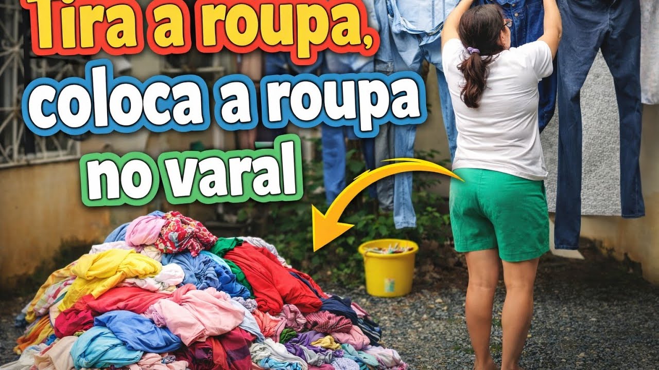 LAVANDO ROUPAS/Ajuntou muitas roupas aqui em casa com esses dias chuvosos
