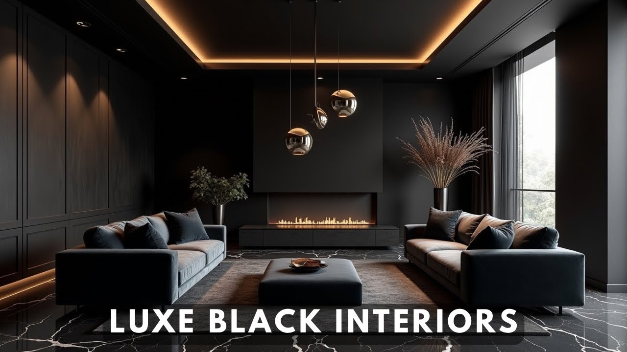Timeless Black Luxe Interiors for Modern Living | Designing with Depth 