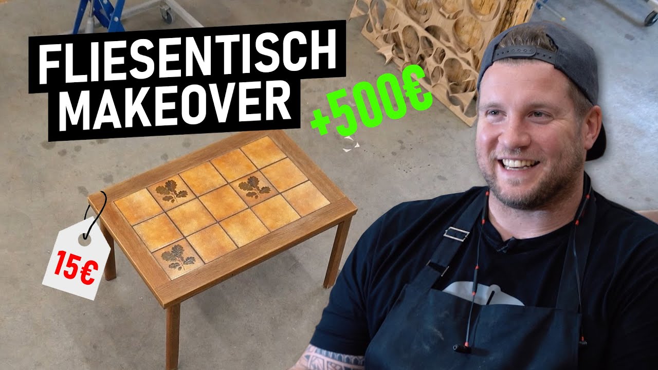 Aus 15 Euro ganz einfach 500 (!!!) Euro -  Vom Trödel zum Möbel - Der Fliesentisch 001