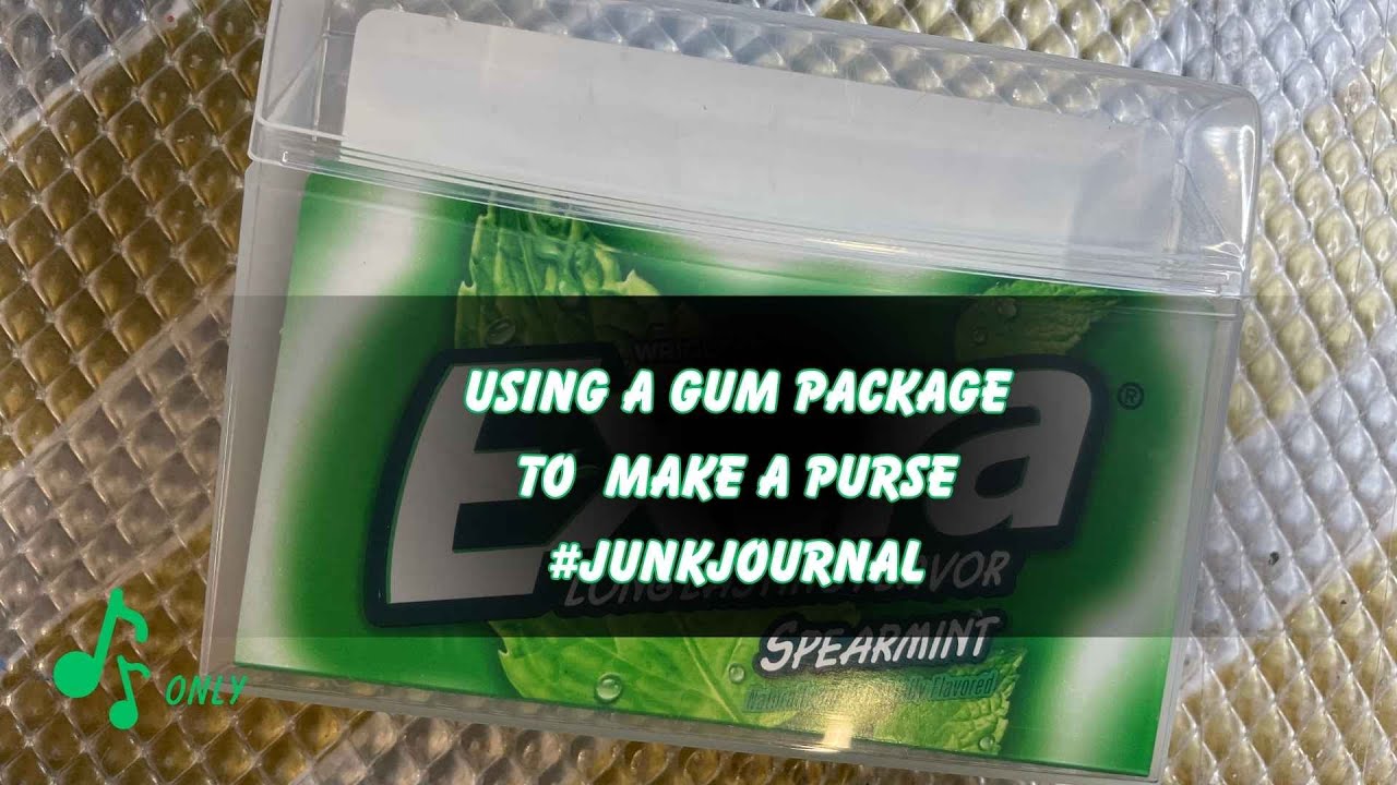 Using a Gum Package to Make a Little Notebook #junkjournal