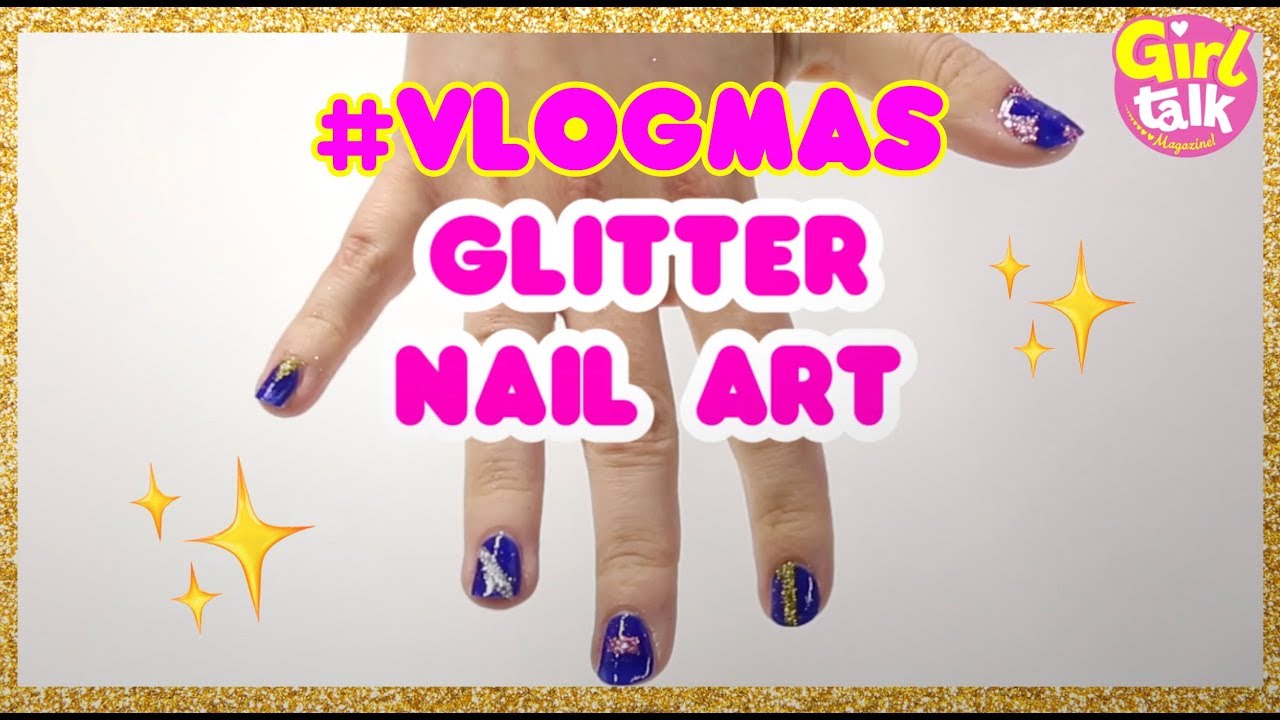 ❄️ GLITTER NAIL ART | Vlogmas day 23 💅