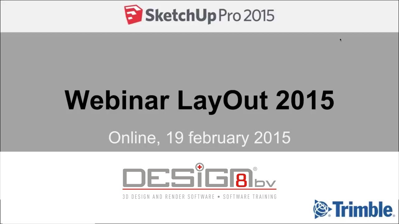 SketchUp LayOut Webinar 2015 (English)