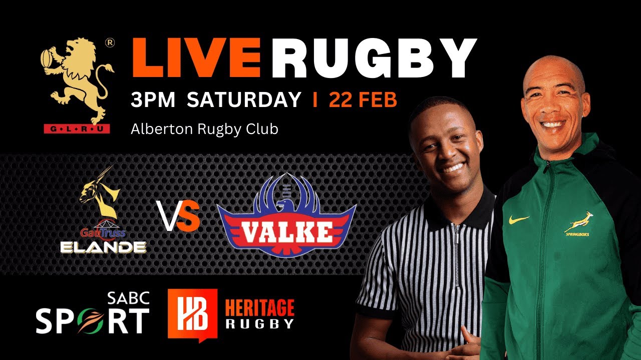 Elande vs. Valke Live Rugby @HeritageSport.TV