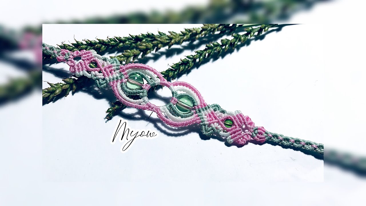 MACRAME BRACELET WITH STONE - MYOW 460