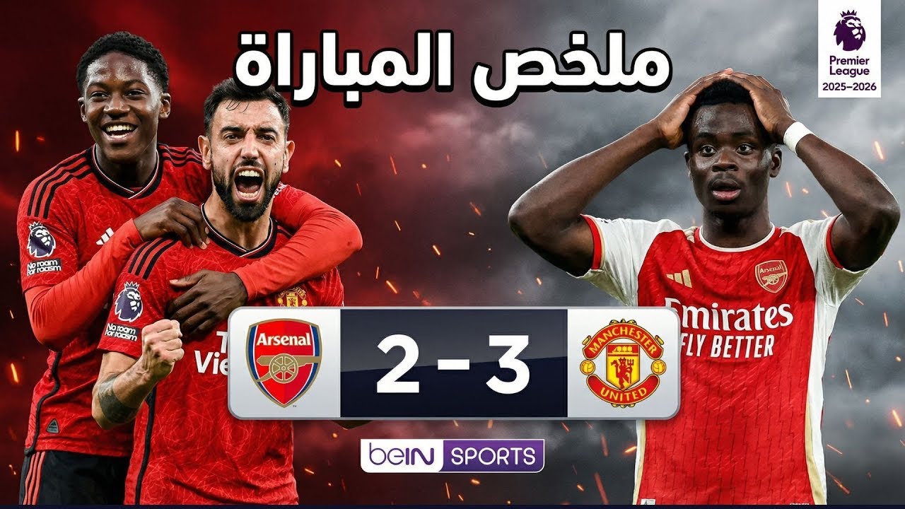 ريمونتادا اليونايتد تسقط ارسنال 3-2 في ملعب الامارات  في ليلة تالق برونو