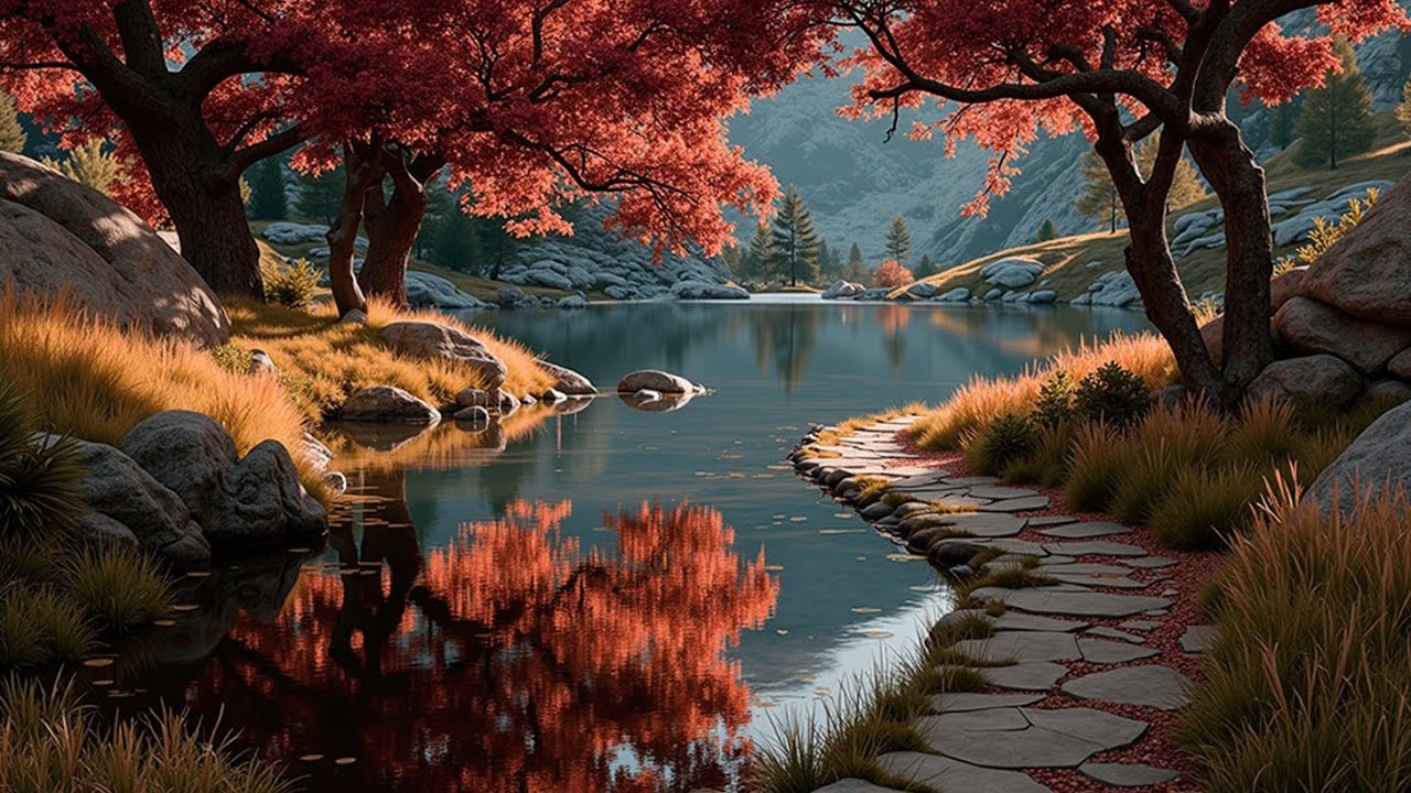Relaxing Autumn Study Music ~ Calm Piano for Focus and Deep Work Session & Cozy Vibe