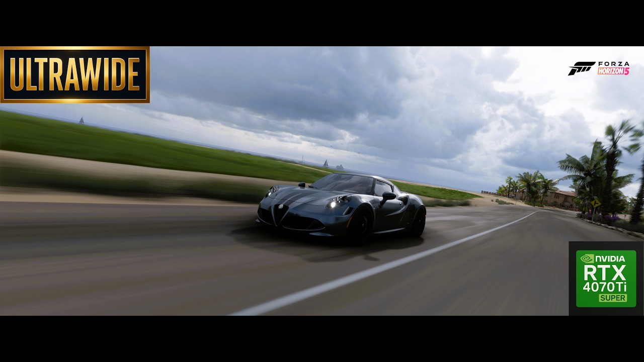 Alfa Romeo 4C 2014 - Forza Horizon 5 Convoy - Moza CS V2P Wheel Gameplay - Ultrawide