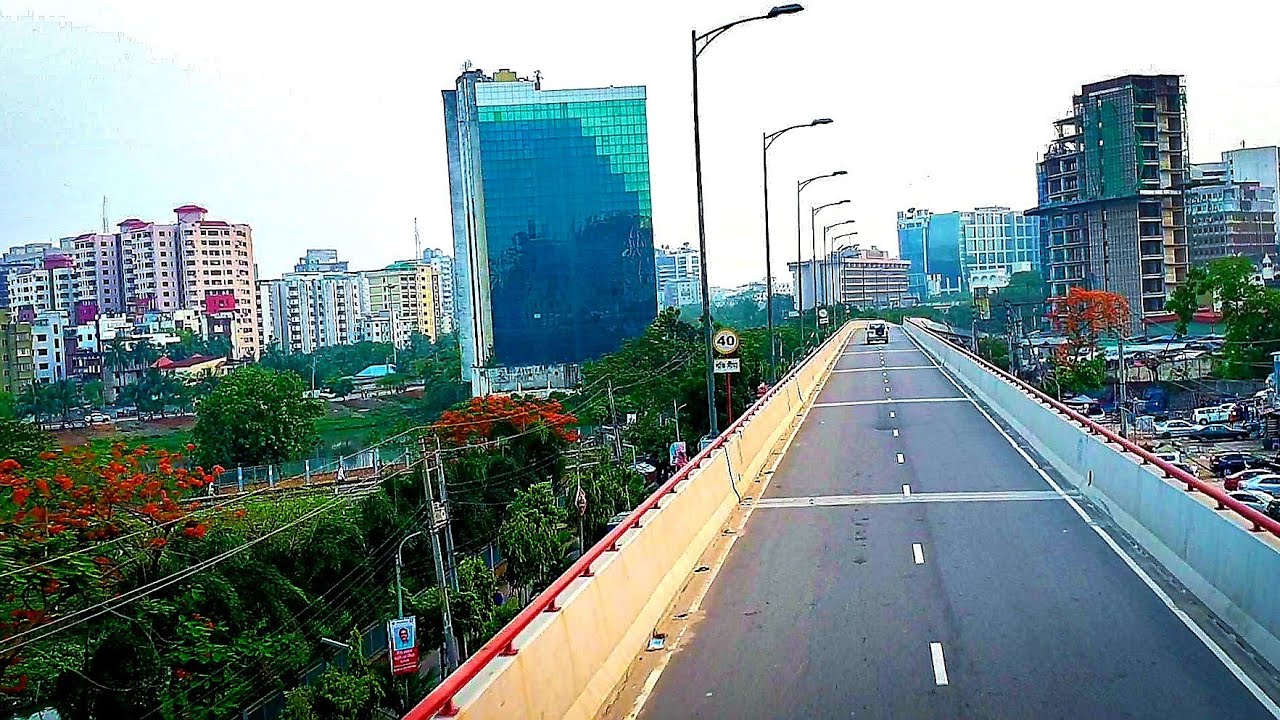 বিআরটিসি বাসে মনোমুগ্ধকর ঢাকা শহর || Building Emerging Dhaka City || ফার্মগেট এলাকা মেট্রোরেল আপডেট