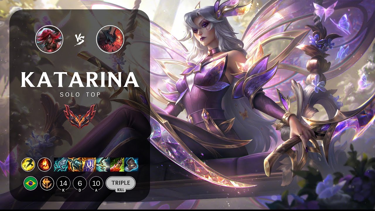 Katarina Top vs Aatrox - BR Grandmaster Patch 14.1