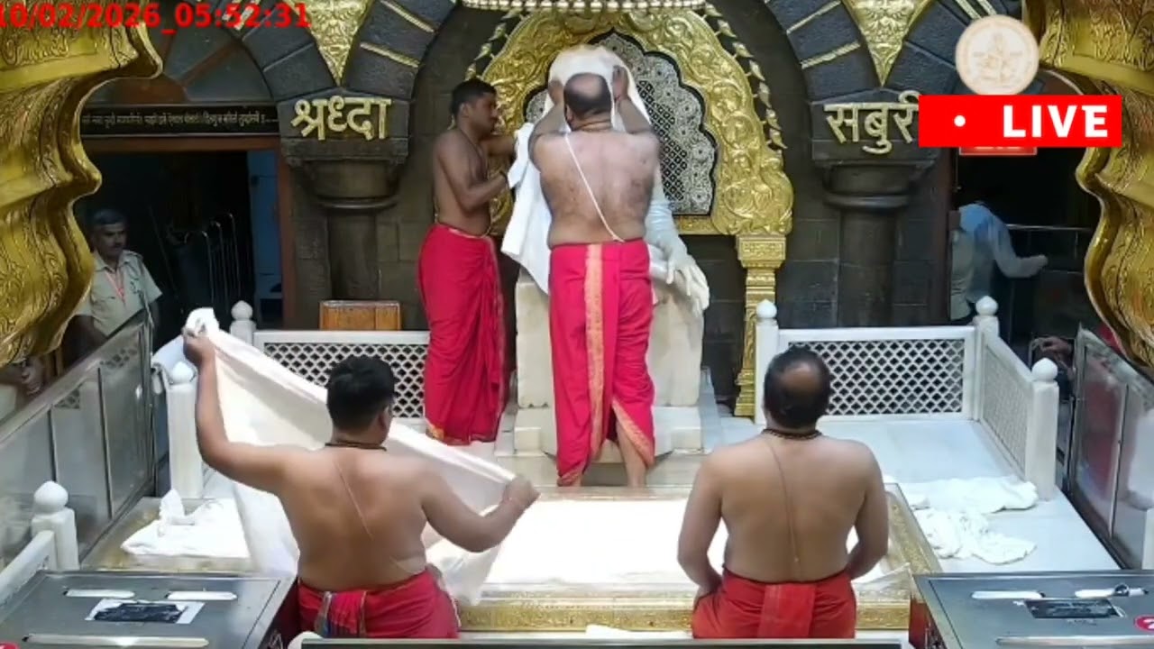 10 February 26 ll Sai Baba Mangal Sanan avam Aarti Darshan ll Today Live Shridi Darshan ll 