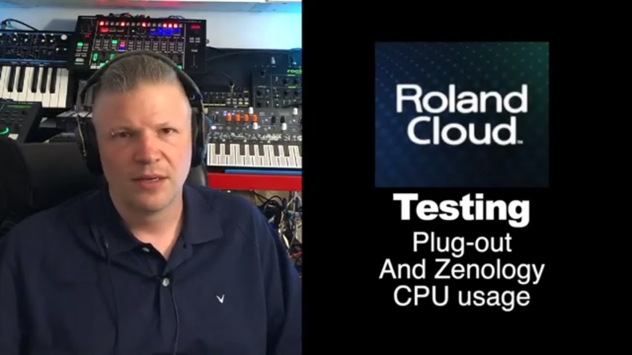 Testing Roland Cloud : CPU usage Zenology VS Plugout
