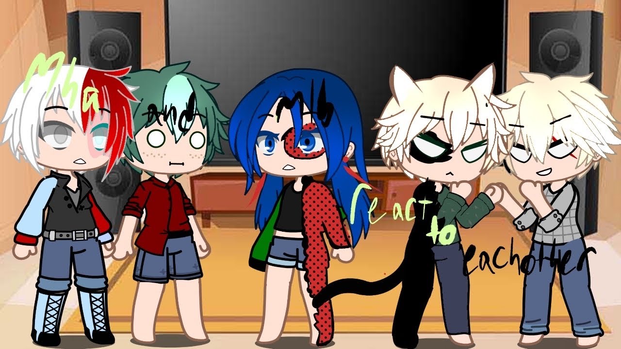 MLB and mha react to each other