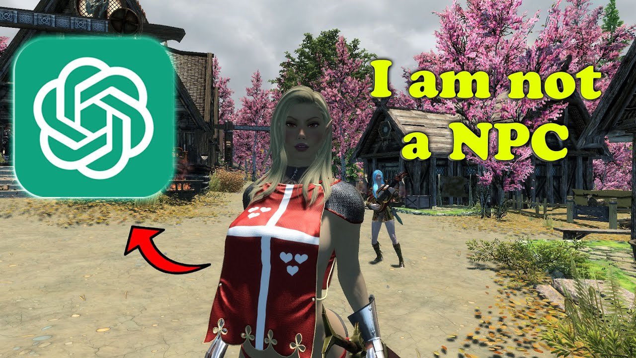 Ghibli Skyrim with ChatGPT Npc's 🔴 CHIM Dialogue & Free Roam